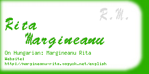 rita margineanu business card